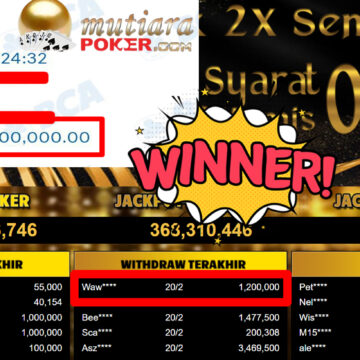 Bukti Withdraw ( 1.200.000,-) Member Setia Mutiarapoker