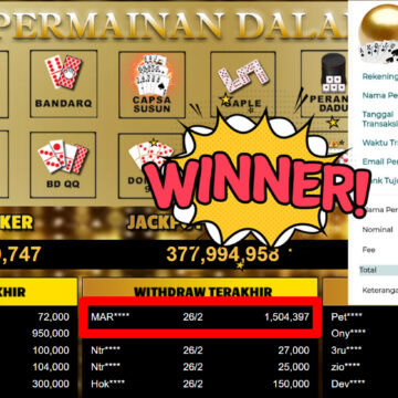 Bukti Withdraw ( 1.504.397,-) Member Setia Mutiarapoker
