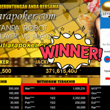 Bukti Withdraw ( 1.005.231,-) Member Setia Mutiarapoker