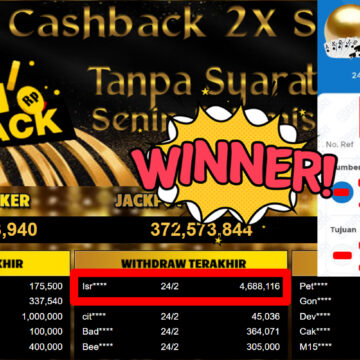 Bukti Withdraw ( 4.688.116,-) Member Setia Mutiarapoker