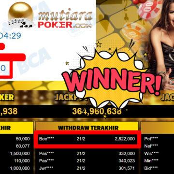 Bukti Withdraw ( 2.822.000,-) Member Setia Mutiarapoker
