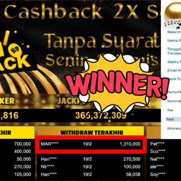 Bukti Withdraw ( 1.310.000,-) Member Setia Mutiarapoker
