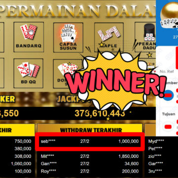 Bukti Withdraw ( 1.000.000,-) Member Setia Mutiarapoker