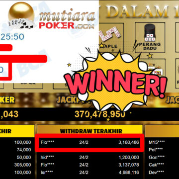 Bukti Withdraw ( 3.160.486,-) Member Setia Mutiarapoker