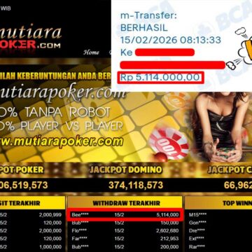 Bukti Withdraw ( 5,114,000,-) Member Setia Mutiarapoker