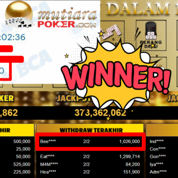 Bukti Withdraw ( 1.026.000,- ) Member Setia MutiaraPoker