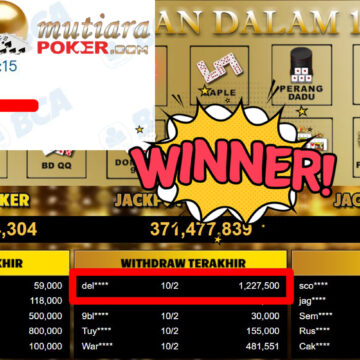 Bukti Withdraw ( 1.227.500,- ) Member Setia MutiaraPoker