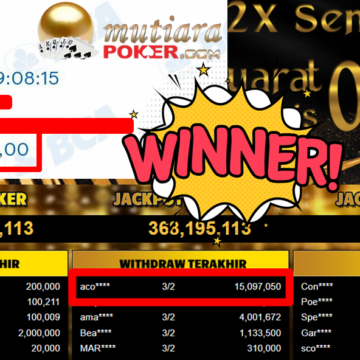 Bukti Withdraw ( 15.097.050,- ) Member Setia MutiaraPoker