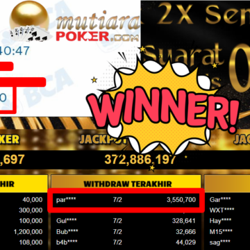 Bukti Withdraw ( 3.550.700,- ) Member Setia MutiaraPoker
