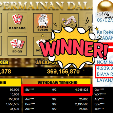 Bukti Withdraw ( 4.945.828,- ) Member Setia MutiaraPoker