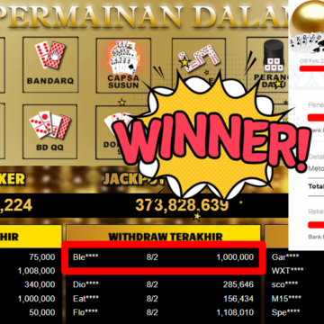 Bukti Withdraw ( 1.000.000,- ) Member Setia MutiaraPoker