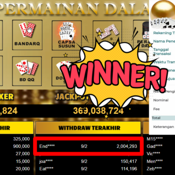 Bukti Withdraw ( 2.004.293,- ) Member Setia MutiaraPoker