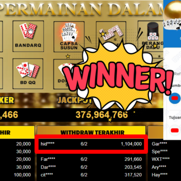 Bukti Withdraw ( 1.104.000,- ) Member Setia MutiaraPoker