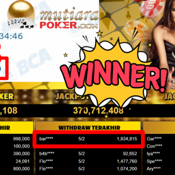 Bukti Withdraw ( 1.834.815,- ) Member Setia MutiaraPoker