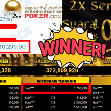 Bukti Withdraw ( 1.780.299,- ) Member Setia MutiaraPoker