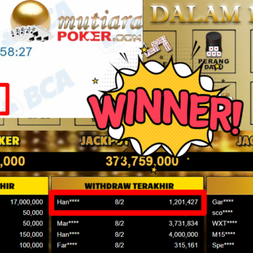 Bukti Withdraw ( 1.201.427,- ) Member Setia MutiaraPoker