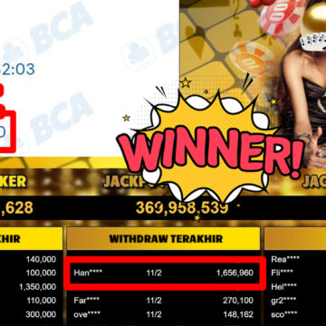 Bukti Withdraw ( 1.656.960,- ) Member Setia MutiaraPoker