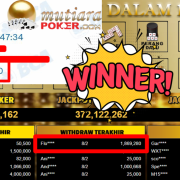 Bukti Withdraw ( 1.869.280,- ) Member Setia MutiaraPoker