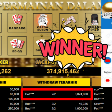 Bukti Withdraw ( 6.024.080,- ) Member Setia MutiaraPoker