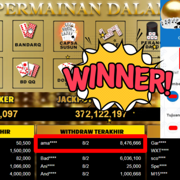 Bukti Withdraw ( 8.476.666,- ) Member Setia MutiaraPoker