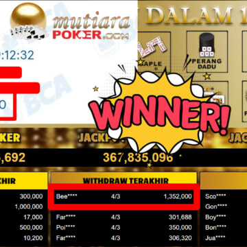 Bukti Withdraw ( 1.352.000,-) Member Setia MutiaraPoker