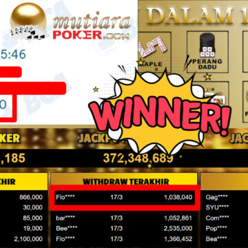 Bukti Withdraw ( 1.038.040,-) Member Setia MutiaraPoker