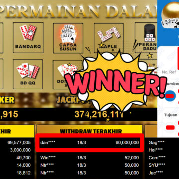 Bukti Withdraw ( 60.000.000,-) Member Setia MutiaraPoker