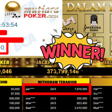 Bukti Withdraw ( 1.918.000,-) Member Setia MutiaraPoker