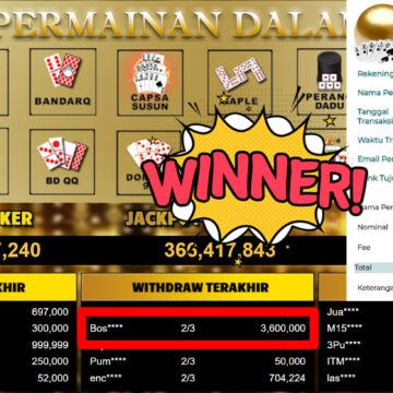 Bukti Withdraw ( 3.600.000,-) Member Setia MutiaraPoker
