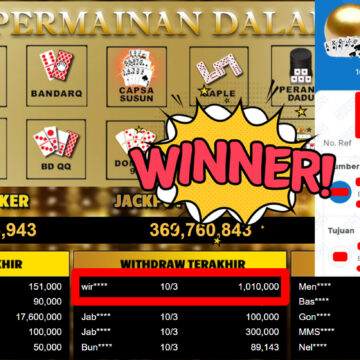 Bukti Withdraw ( 1.010.000,-) Member Setia MutiaraPoker