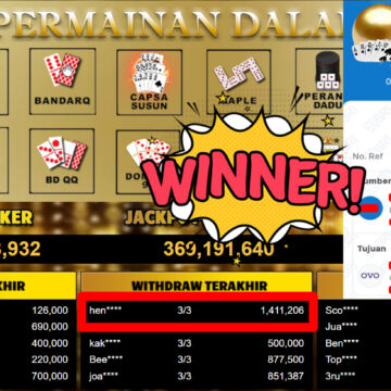 Bukti Withdraw ( 1.411.206,-) Member Setia MutiaraPoker