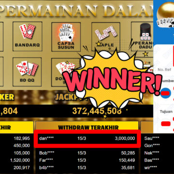 Bukti Withdraw ( 3.000.000,-) Member Setia MutiaraPoker