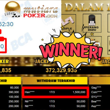 Bukti Withdraw ( 1.500.000,-) Member Setia MutiaraPoker
