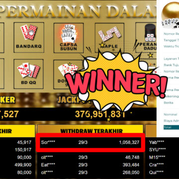 Bukti Withdraw ( 1.058.327,-) Member Setia MutiaraPoker