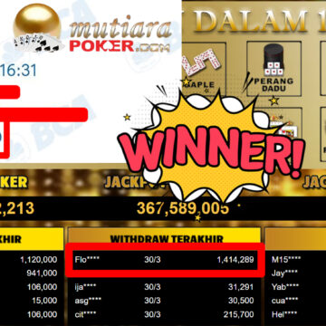 Bukti Withdraw ( 1.414.289,-) Member Setia MutiaraPoker
