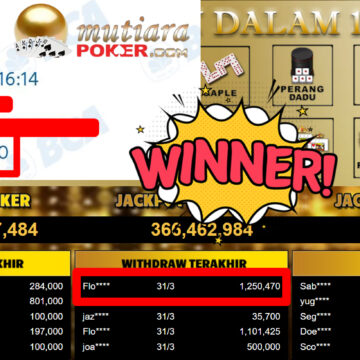 Bukti Withdraw ( 1.250.470,-) Member Setia MutiaraPoker