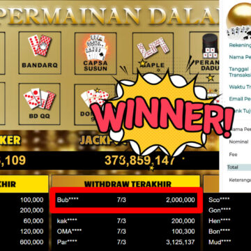 Bukti Withdraw ( 2.000.000,-) Member Setia MutiaraPoker