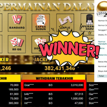 Bukti Withdraw ( 3.010.000,-) Member Setia MutiaraPoker