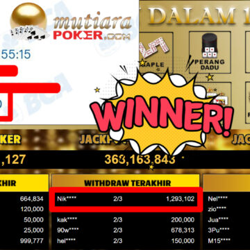 Bukti Withdraw ( 1.293.102,-) Member Setia MutiaraPoker
