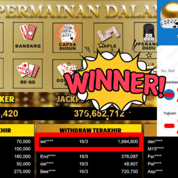 Bukti Withdraw ( 1.984.800,-) Member Setia MutiaraPoker