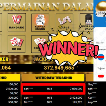 Bukti Withdraw ( 7.976.000,-) Member Setia MutiaraPoker
