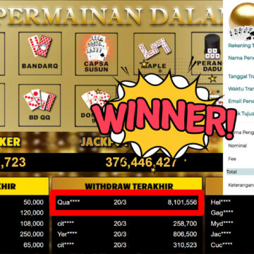 Bukti Withdraw ( 8.101.556,-) Member Setia MutiaraPoker