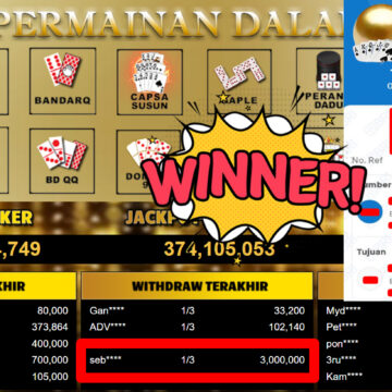 Bukti Withdraw ( 3.000.000,-) Member Setia MutiaraPoker