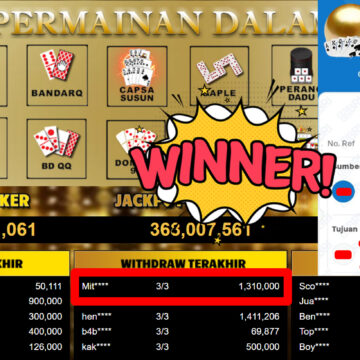 Bukti Withdraw ( 1.310.000,-) Member Setia MutiaraPoker