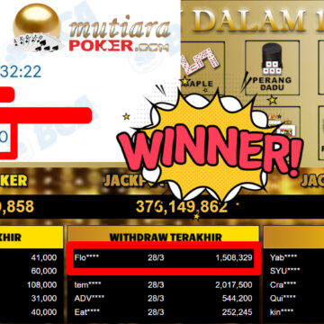 Bukti Withdraw ( 1.508.329,-) Member Setia MutiaraPoker