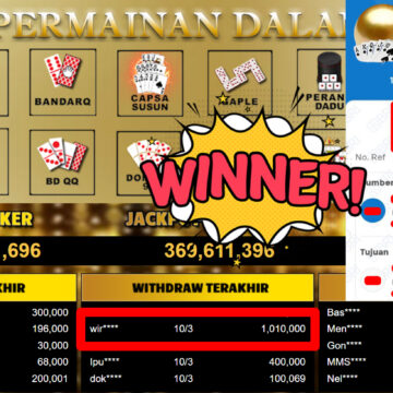 Bukti Withdraw ( 1.010.000,-) Member Setia MutiaraPoker