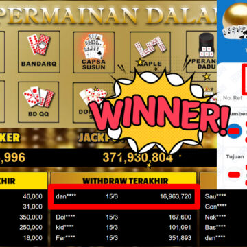 Bukti Withdraw ( 16.963.720,-) Member Setia MutiaraPoker