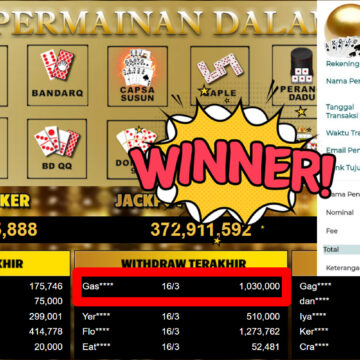 Bukti Withdraw ( 1.030.000,-) Member Setia MutiaraPoker