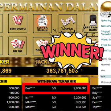 Bukti Withdraw ( 2.000.000,-) Member Setia MutiaraPoker