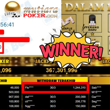 Bukti Withdraw ( 1.244.310,-) Member Setia MutiaraPoker